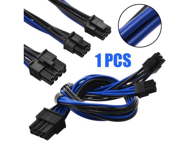 18AWG Power Supply Adapter Cord Splitter Cable Dual Mini 6 Pin Male To 8 Pin PCI-e Y For Mac Pro Graphics Video Card 30CM