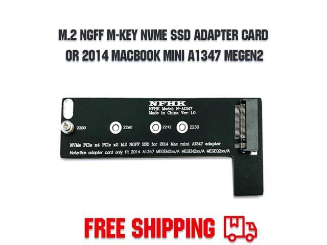 M key NVMe M2 SSD to For Apply Mac Mini 2014 A1347 MEGEN2 MEGEM2 MEGEQ2 adapter PCI express NGFF 760P 600P riser card