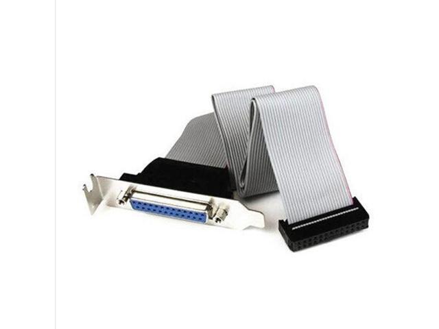 Brand 25 Pin Female to Motherboard DB25 Pin Bracket with Cable 1 Port Serial Parallel PCI Slot Header Cable Bracket