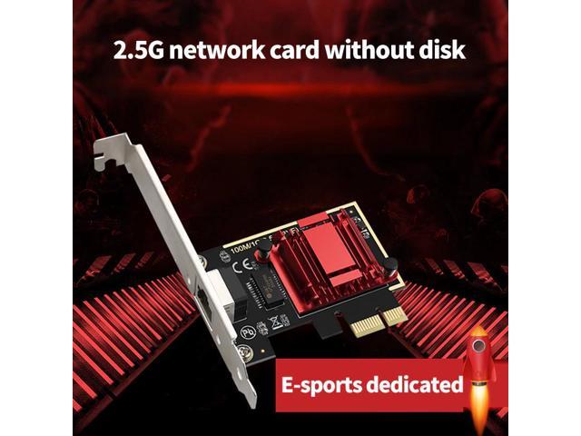 TXA092 PCIE to 2.5Gbps Gigabit Network Card Ethernet Network Card PCI-E Network Adapter Support Ros Gaming PXE Diskless Card