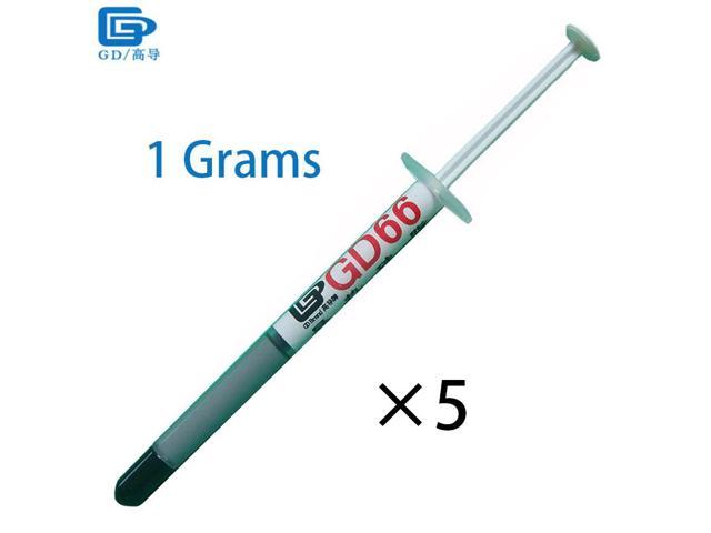 GD66 Thermal Conductive Grease Paste Silicone Plaster Heat Sink Compound 5 Pieces Net Weight 1 Gram Silver For GPU PS4 CPU SY1