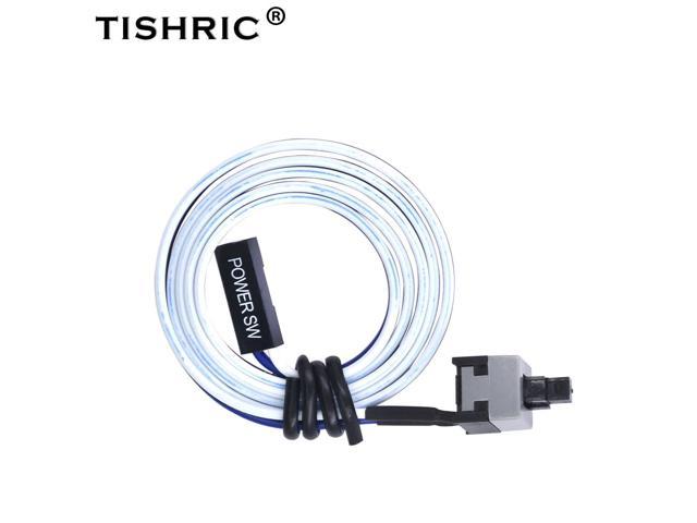 TISIRIC 2018 10pcs 50cm Host Motherboard Computer PC Power Switch button SW On/OFF Cable Reset Adapter Cord Mining Miner