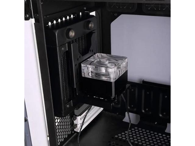 12CM Water Cooling Radiator Support Water Pump Drainage Tank Reservoir Mounting Bracket Stand PC Heatsink Fan Holder 831D