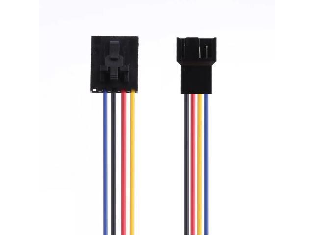 1 Pcs 5Pin to 4Pin Cooling Fan Connector Adapter 18cm Extension Cable Wire for Styles 5 pin Latch Styles PC Laptop
