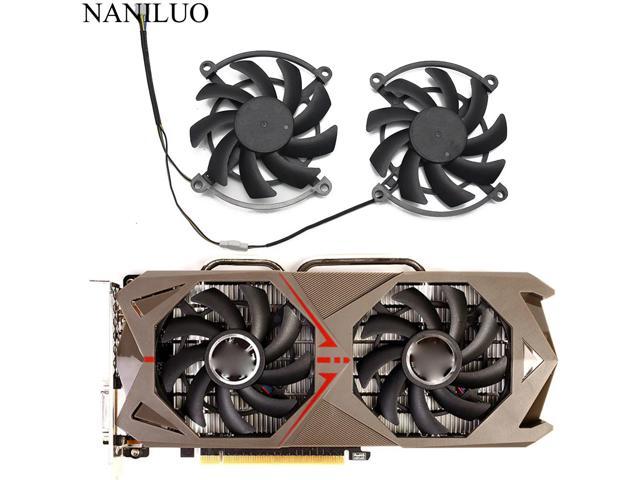 2PCS/lot for Colorful 1060-3GD5 GeForce GTX1070 iGame S GAMING GTX 1060 1070 Video Graphics card cooling fan