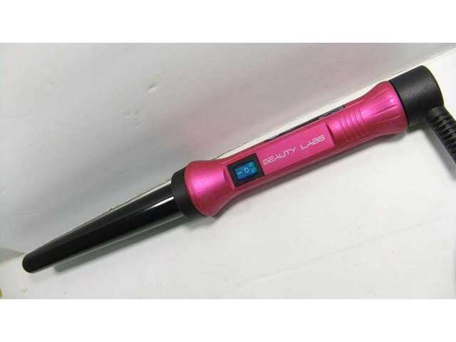 Beauty Labs 1 1/4 inch clipless curling iron 19/32mm Pink