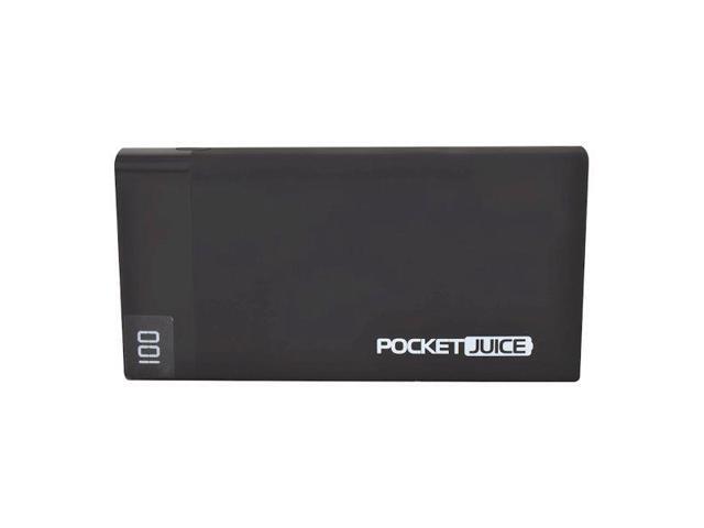 Tzumi - PocketJuice 10,000 mAh Portable Charger for Most USB-Enabled Devices - Black