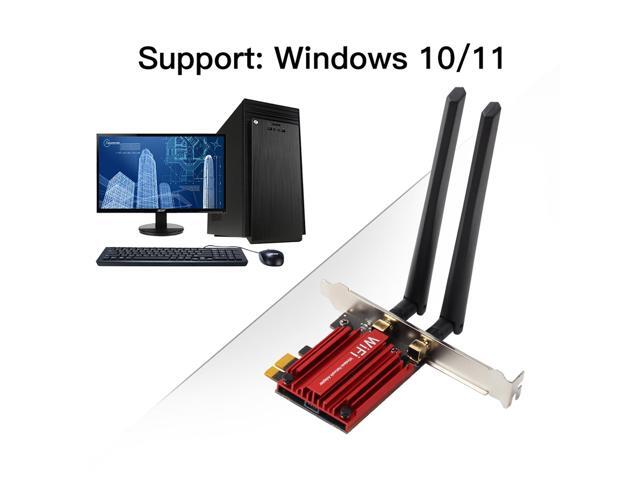 DERAPID AX3000 PCIe WiFi Card WiFi 6 Network Card with Bluetooth 5.2, Dual Band 2.4G/5G Wireless Adapter 802.11ax, MU-MIMO, OFDMA, WPA3, Compatible...