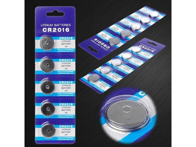5PCS Button Battery CR2016 3V Lithium Cell Coin Batteries LM2016 BR2016 DL2016 Watch Electronic Promotion Toy Remote