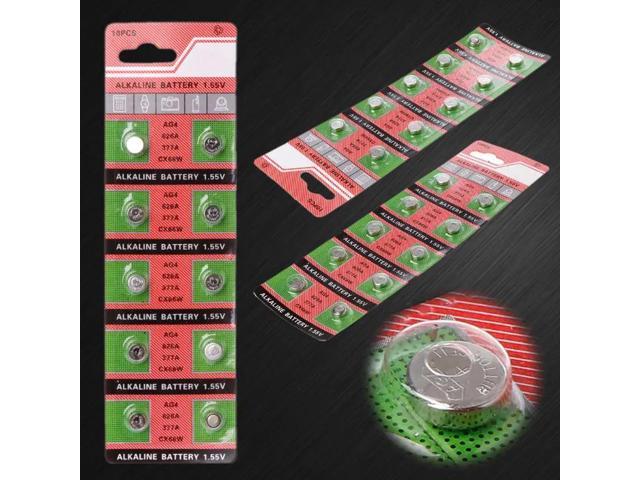 10PCS Watch Coin Battery AG4 377A 377 LR626 SR626SW SR66 LR66 Button Cell Batteries Toys Remote Camera