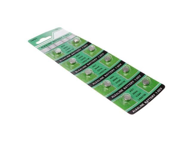 10PCS Watch Battery AG1 1.55V 364 SR621SW LR621 621 LR60 CX60 Alkaline Button Coin Cell Batteries