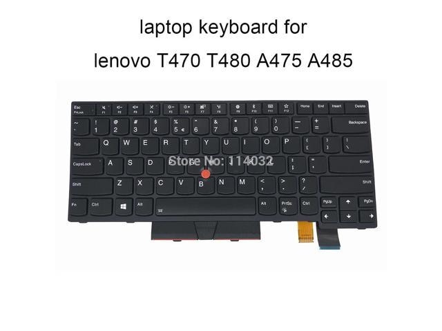 backlit keyboard for lenovo T470 20JM 20JN T480 A475 A485 T460S US English black with frame pointer KB SN5360BL 01AX599 01AX487