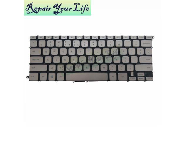 laptop keyboard for Dell Inspiron 14-7437 7000 US English 9Z.NATBW.01D NSK-LF0BW CN-0T0MR1 65890 silver backlit