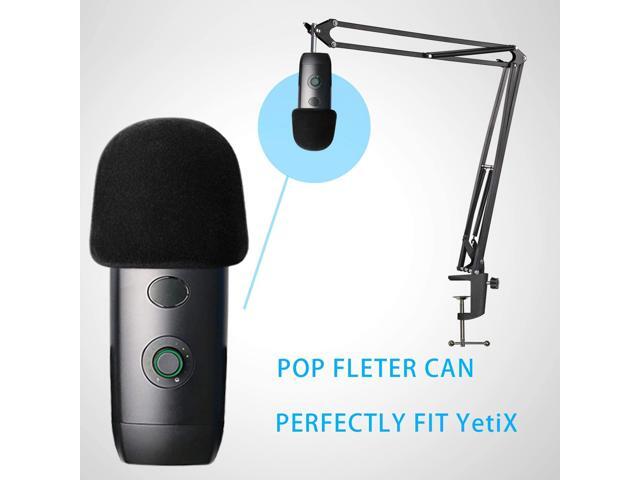 Hot sale Blue Yeti X Mic Stand with Pop Filter - Microphone Boom Arm Stand with Flocked Foam Windscreen for Blue Yeti X Microphone