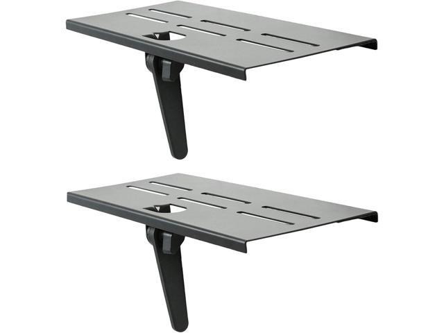 Mount Plus 05-01 2 Pack Top Shelf TV Mounting Bracket 12-inch Wide Platform Holds Speaker, Streaming Device Made for Apple TV and Remote (2 Pack)