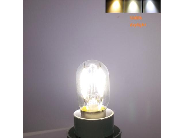 2X Led Filament Light 1.5w T22 E17 Microwave Bulb 125v 20w Halogen Incandescent Equivalent Instermediate Base Lamps For Refrigerator Microwave Oven...