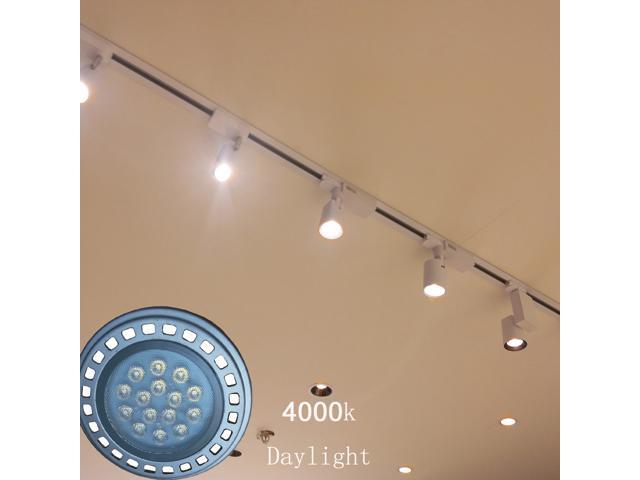 Dimmable GU10 Base AR111 Led Spotlight Bulb 15W 30°Beam View Angle Day Light 4000k-5000k SMD 15LEDs AC120V Down Reflector Lights 1200Lm Equivalent...