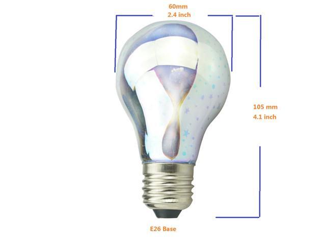 2X Led 3d Star Filament Retro Bulb 4w Edison Light Fireworks Effect Holiday Decoration Bar Glass Led Lamp Lamparas Bombillas 3d Cosmic Events...