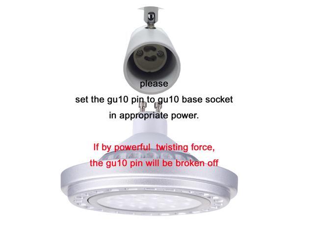 Ar111 Led Gu10 Bulb Dimmable 15w Equivalent Halogen 120w 30°Beam Angle Warm White 3000k Smd Ac110v Par36 Es111 Reflector Bulb Qr111 Spotlight...