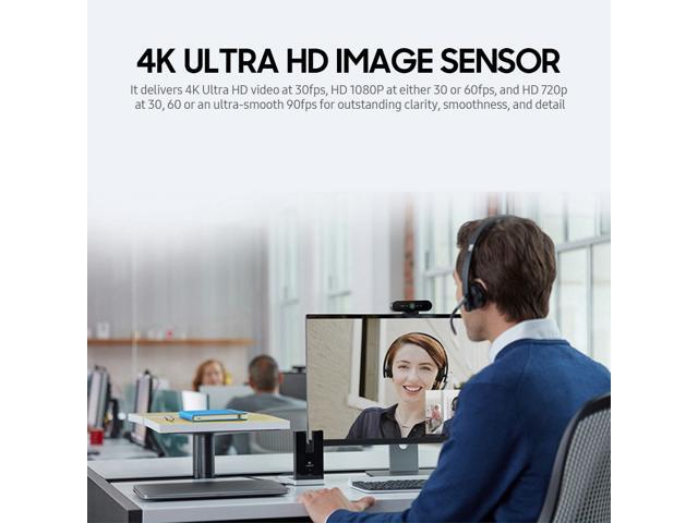 Logitech C1000e 4K Wide-angle Camera USB Webcam Built-in Omnidirectional Noise Reduction Microphone