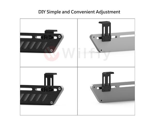 GPUCH01- 5V 3-Pin Colorful RGB Graphics Card GPU Support Video Card Holder Bracket, Video Card Sag Holder/Holster Bracket, Anodized Aluminum,...