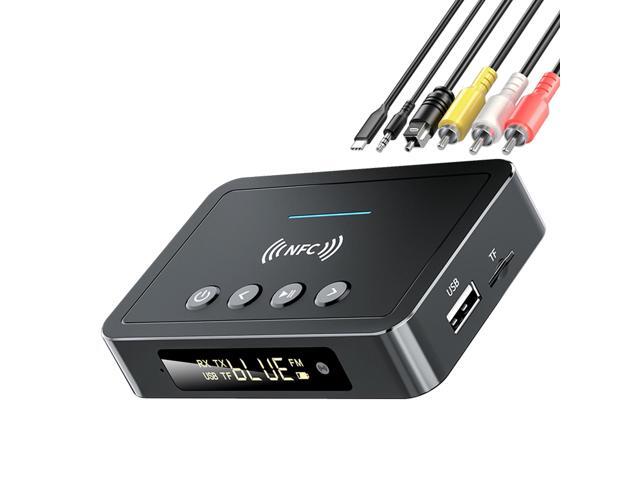 Bluetooth 5.0 Transmitter Receiver 3 in 1 Bluetooth Adapter 3.5mm AUX RCA Optical USB for Wireless HiFi Stereo Audio Music Compatible with.
