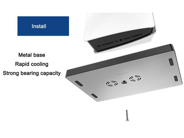 Vertical Stand with Headset Holder and Cooling Fan Base for PS5 Console & Playstation 5 Accessories, 1 Headphone Stand, 2 Controller Chargers, 15...