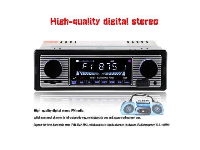 Car Radio Bluetooth Player Hands-Free Vehicle Car MP3 Player,Single Din Car Stereo with Bluetooth Support Hands-Free,FM Radio,SD Card,USB,Music...