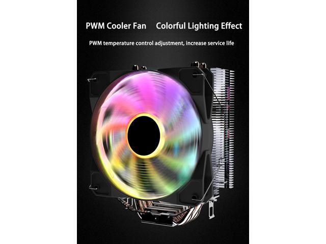 CPU Cooler RGB Fans Heatsinks Air Cooler,120mm PWM CPU Processor Cooling Fan & 4 Copper CPU Heatsink Pipes Support Intel...