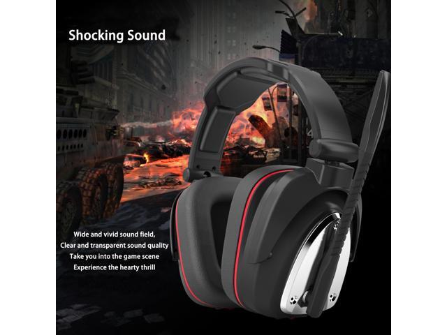 Wireless Gaming Headset for PS5 PS4 Nintendo Switch PC Laptop,Wireless Headphone Earphone Over Ear 2.4GHz USB Connection Gaming Earbuds with 7.1...