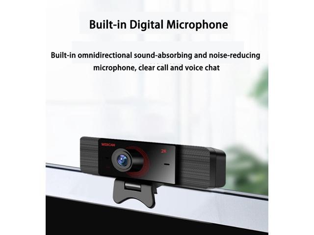 Web Camera Full HD 2K 1080P/30FPS Webcam Live Streaming Camera with Noise Reduction Microphone,Autofocus & Privacy Cover,Expandable...