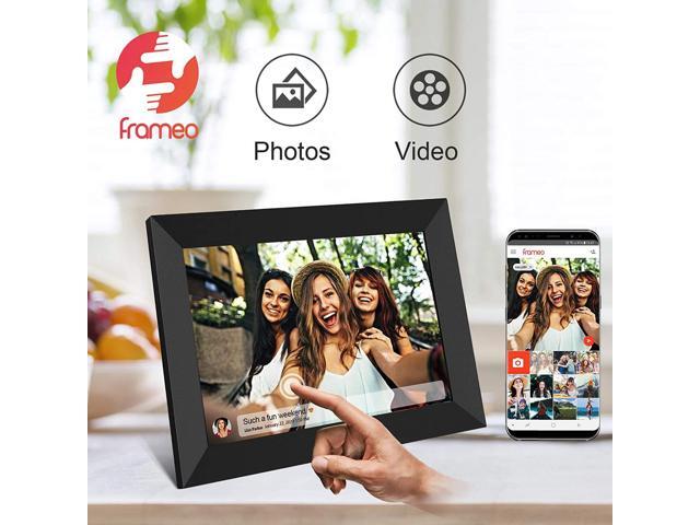 WiFi Digital Photo Frame FRAMEO 10.1 Inch Smart 1280x800 IPS LCD Touch Screen, Auto-Rotate Portrait and Landscape, Built in 16GB Memory, Share...