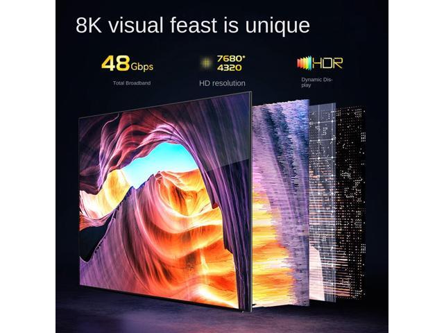 8K Fiber Optic HDMI 2.1 Cable,Supports Ultra High Speed 48Gbps 8K@60Hz 4K@120Hz HDCP 2.2/2.3,CEC,ARC/eARC,DTS:X,Dolby Atmos,EDID,Dynamic...