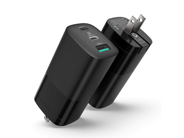 USB C GaN Charger, [UL Listed] 65W & 45W 3 Port PD 3.0 QC3.0 PPS USB Type C, Wall Adapter Power, Compatible for iPhone 14 Pro Max 13 12 Series,...