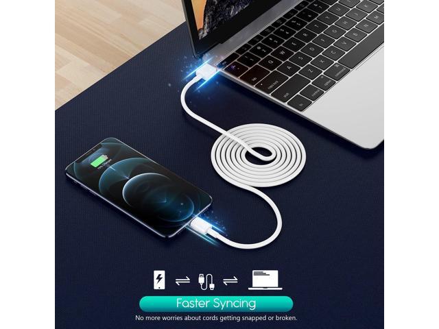 KEHIPI iPhone Charger,Extra Long 2 Pack 10FT Lightning Cable Cube i Phone 12 Charger Charging Transfer Cord Cable with USB Plug for iPhone...