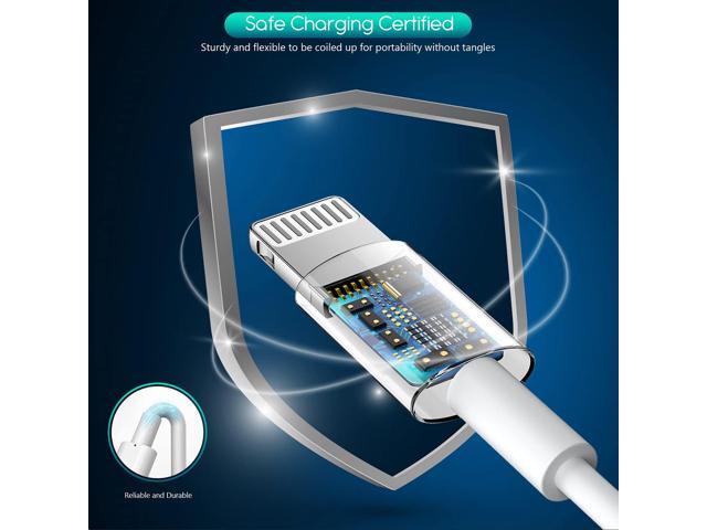 KEHIPI iPhone Charger,Extra Long 2 Pack 10FT Lightning Cable Cube i Phone 12 Charger Charging Transfer Cord Cable with USB Plug for iPhone...