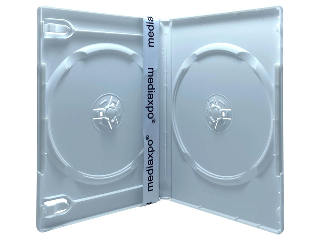 25 PREMIUM STANDARD Solid White Color Double DVD Cases (100% New Material)