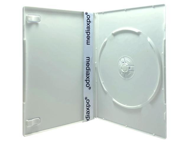 50 SLIM Solid White Color Single DVD Cases 7MM