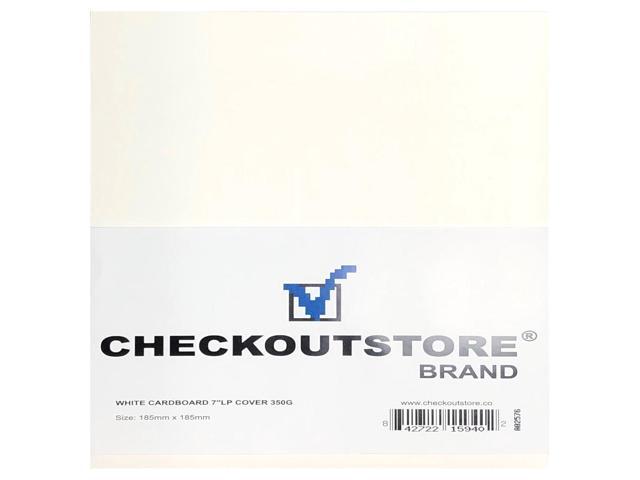 10 CheckOutStore Cardboard Jackets Cover for 7' Vinyl 45 RPM Records