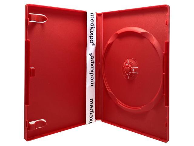 200 STANDARD Solid Red Color Single DVD Cases