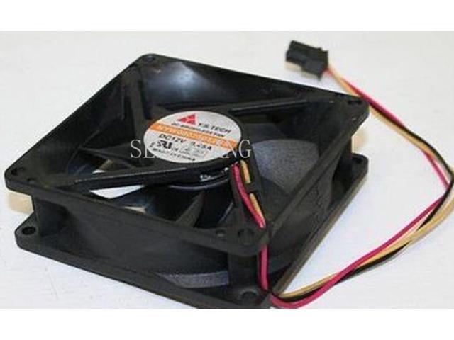 For Y. S TECH NYW08025012BS DC 12V 0.45A 80x80x25mm 2-wire Server Cooler Fan One year warranty