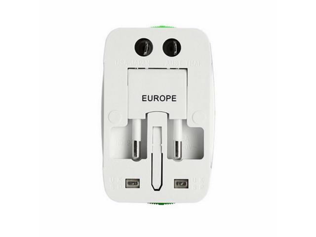 OIAGLH All in One Universal International Plug Adapter 2 USB Port World Travel AC Power Charger Adaptor with AU US UK EU converter Plug