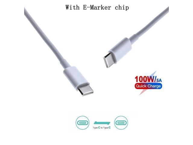 FOR 100W USB Type C Fast Cable Cord E-mark Chip DC Power Connector for Laptop