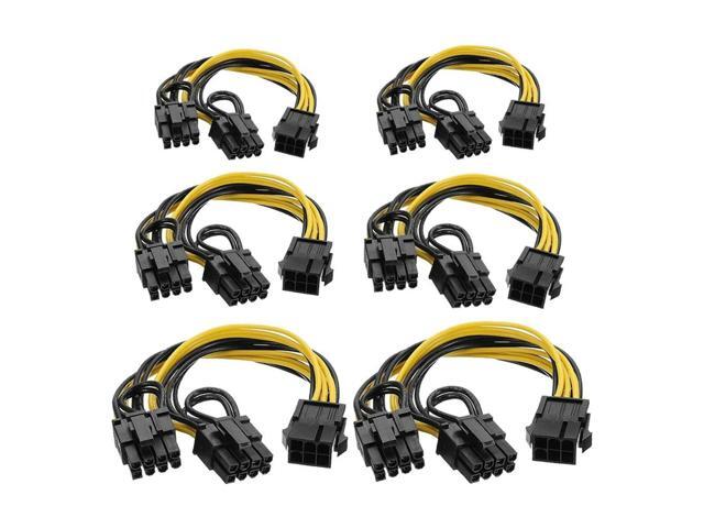 FOR 6 Pin To Dual Pcie 8 Pin Graphics Card PCI Express Power Adapter GPU VGA Extension Cable Mining Video Card Power Cable