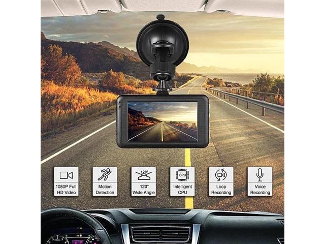 Vista Black Box Dash Cam 1080P G-Sensor Looping Car Camera - Silver