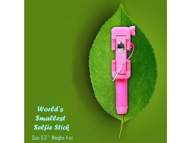 Vista Candy Bar Selfie Stick World's Smallest And Guaranteed To Fit In Your Pocket - Pink