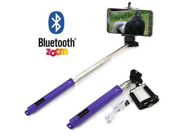 Vista Selfi Monopod Telescopic Stick with Bluetooth & Zoom controls - Black