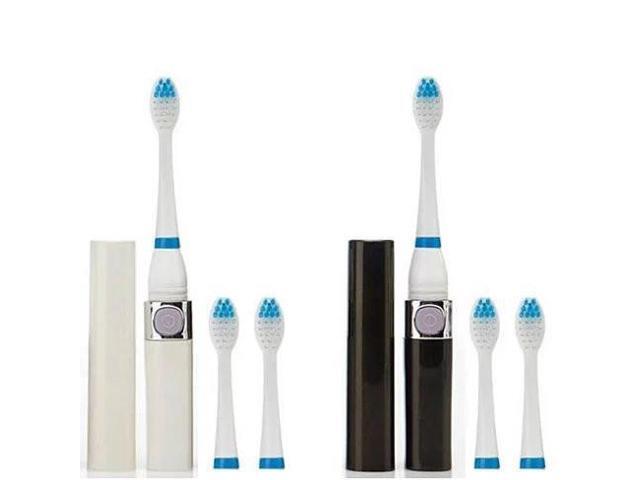 Vista MySonic ToothBrush Set of 2, For Your Home and Travel - Black - Set of 2