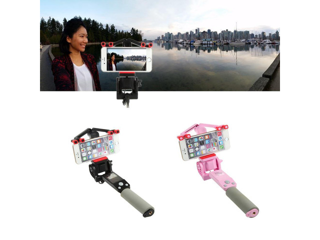 Vista 360 Deg. Panoramic Robotic Powered Selfie Stick - Pink