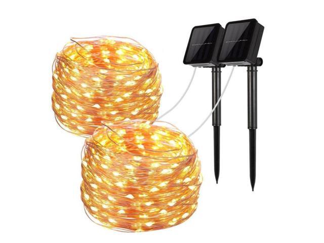 Mini Fiery 100 Lights Shine Like Firebugs With Solar Power